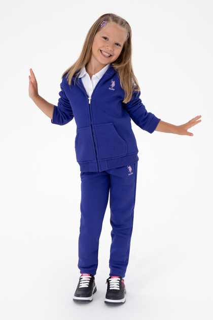 Girl's Purple Raised Jogger Sweatpants 50316914-Vr038