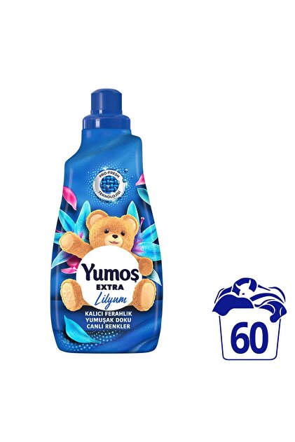 Yumoş Extra 1440 ml Yumuşatıcı 60 Yıkama Lilyum Lotus Mavi