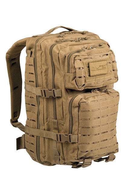 Rucsac militar tactic US ASSAULT laser cut 36 litri coyote