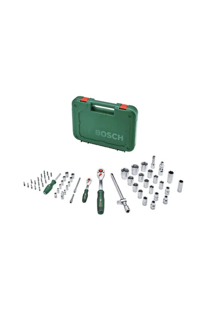 Bosch 1600A02Z9G 1/4'' Ve 1/2'' Cırcırlı Somun Sıkma Seti 56 Parça
