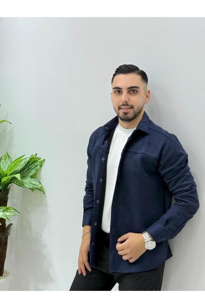 Erkek Regular Kalıp Süet Ceket Yüksek Kaliteli Ürün Renk Solması Yapmaz