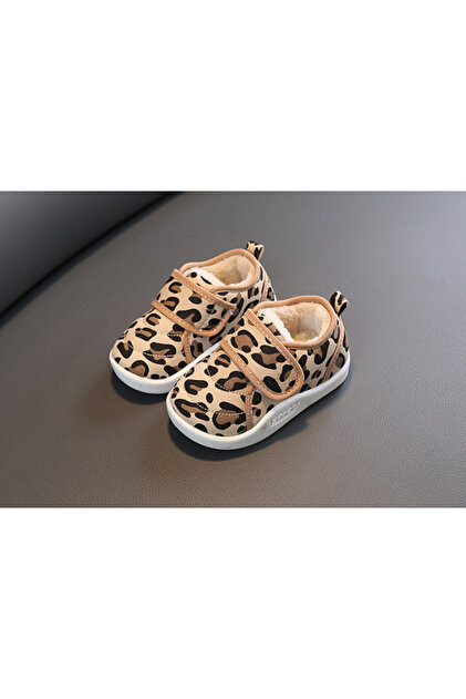 Pantofi imblaniti pentru fetite - Animal print