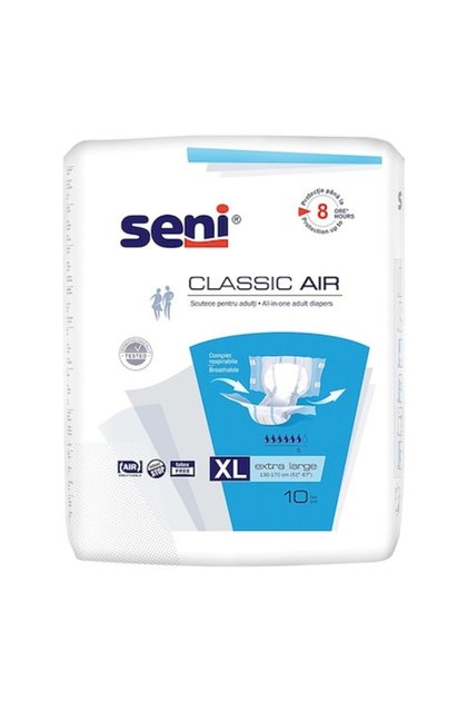 Set 2 x Scutece pentru Adulti Classic Air, XL, 10 Bucati