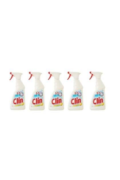 Spray de curățat geamuri cu lămâie, pachet 5 x 500 ml