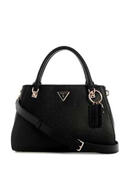 Guess ECO ALDITH TOP HANDLE FLAP Kadın Siyah El Çantası