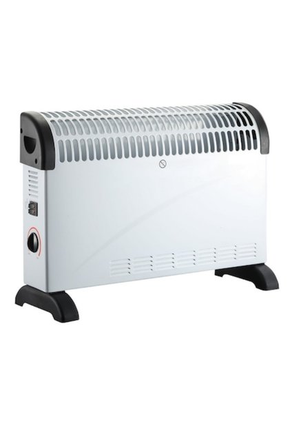 Convector Electric Clasic, 2000W, 3 Trepte de Putere, Termostat, Alb