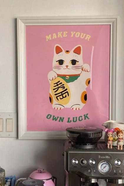 Poster - Şans Kedisi - Kendi Şansını Yarat Ramen Cat