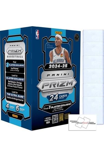 Basketball NBA Blaster Box with 24 Trading Cards + 6 Toploaders + StreetCards Magnet!
