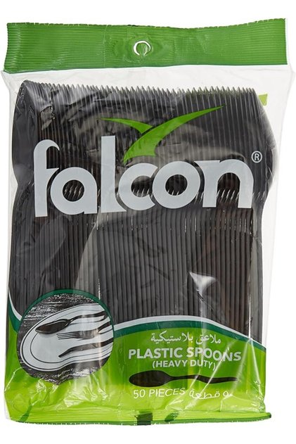 BLACK PLASTIC TABLE SPOON