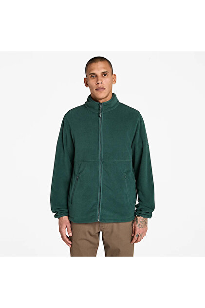 Timberland Full Zip Polar Fleece Men's Green Jacket Tb0A6Hm33171