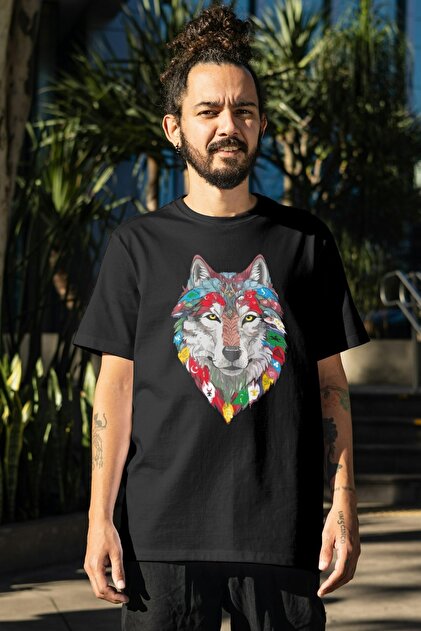 belvet 国旗Tシャツブラック Texclusive Kurt Tshirt İlk Türk Devletleri Bayrakları Kurt Tişört
