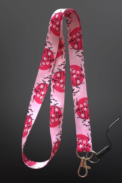 Japanese Flower Sakura Neck Strap Rope Phone Strap