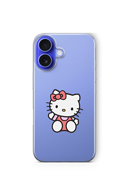 Multitronic iPhone 17 Uyumlu Hello Kitty Tasarım Baskılı Şeffaf