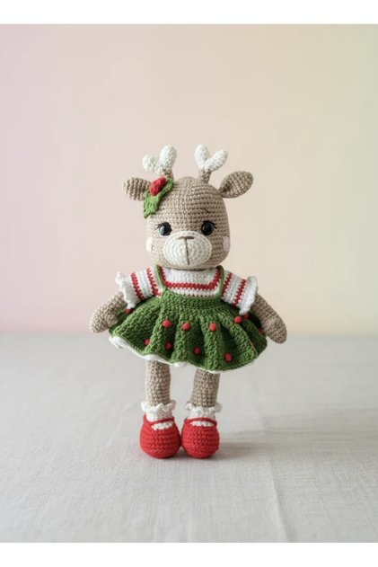 Amigurumi Örgü Oyuncak Yılbaşı Geyiği