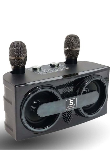 Smart Berry M25 Karaoke Speaker Bluetooth Wireless Mic Black