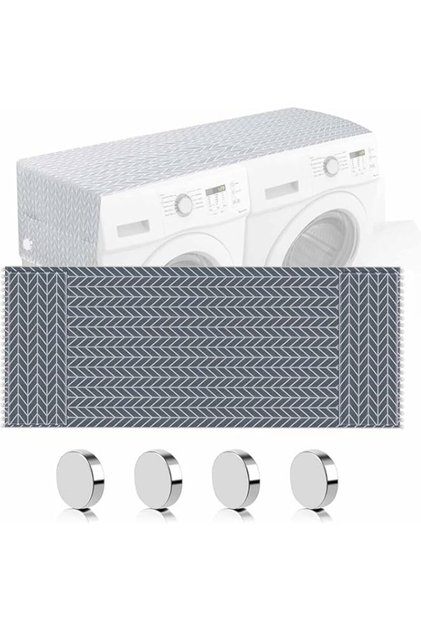 ChicAbode Washer and Dryer Covers for the Top 67 x 27Inch,Anti-Slip Washing Machine Cover with Stora