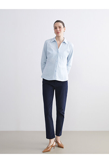 Özmarka New Season Slim Fit Velvet Women's Trousers