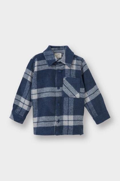 Baby Boy Checked Flannel Long Sleeve Shirt (25 Au)