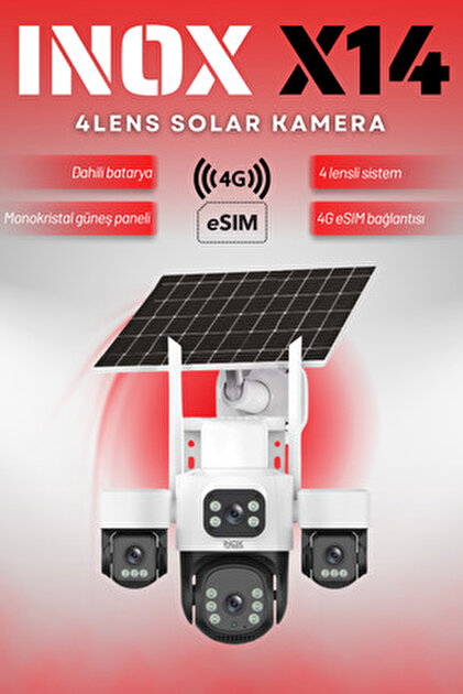 urfakent bilişim ve medya danışmanlık inox X14 4 Kameralı Solar