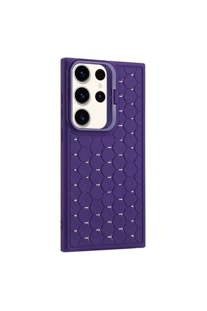 Husa Protectie HexShape pentru Samsung Galaxy S24 Ultra, AntiShock, Mov