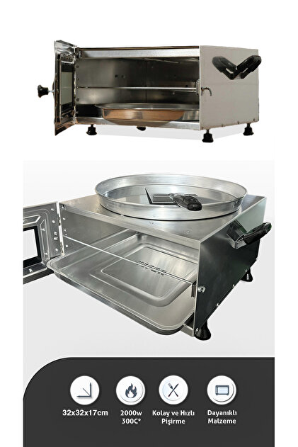 Empressco Tifer Hamarat Plus Metalik Çok Amaçlı Fırın, Bazlama