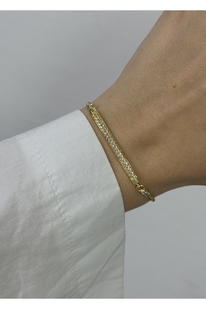 Zircon Stone Strip Bracelet (Elevator Use)