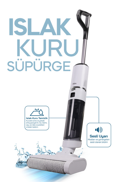 Sinbo SFC-4106 Islak - Kuru Yer Temizleme Makinesi-Beyaz - Fiyatı