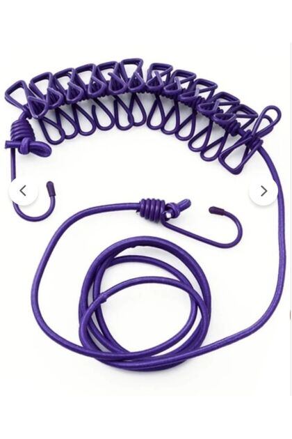 Latched Portable Elastic Balcony Hallway Home Corridor Bedroom Office Laundry Hanging Rope