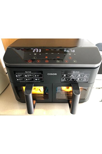 Genel Markalar Çift Hazneli 1800W Sıcak Hava Fritözü, 8,5 Lt