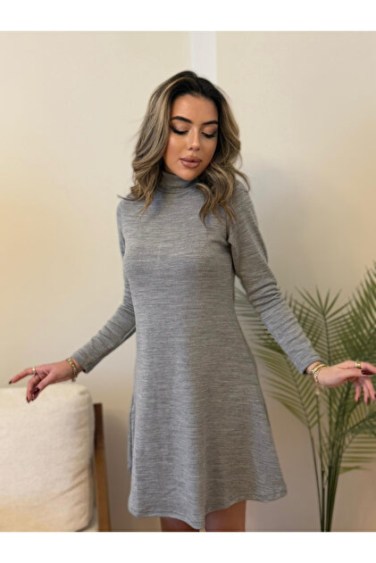 chinese dress ladies Logan Turtle Neck Bodycon Dress – Long Sleeve Tie-Front Style