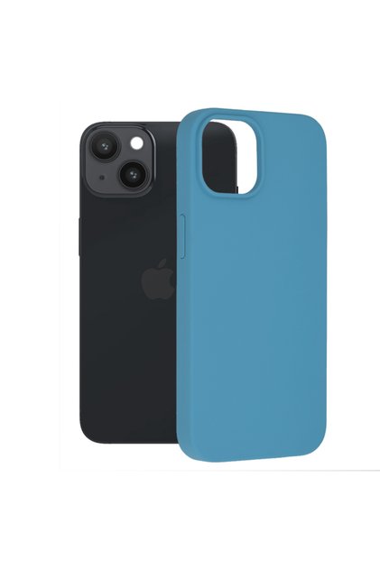 Husa Protectie Double Structure pentru iPhone 14, Microfibra, Albastru Royal