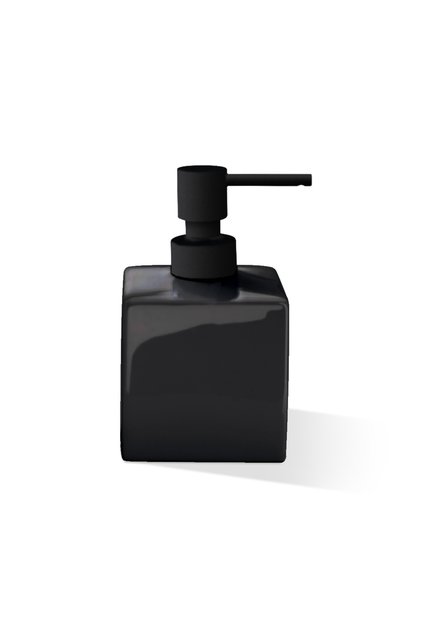 Liquid Soap Dispenser, Porcelain, Countertop - Black