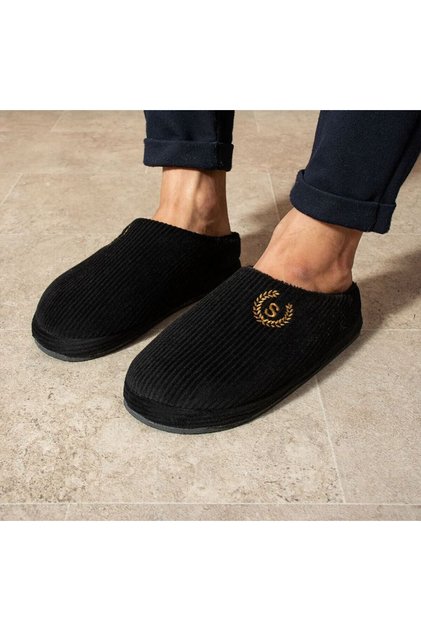 Embroidered Knitted Winter Unisex House Slippers with Anti-Slip and No-Sound Soles