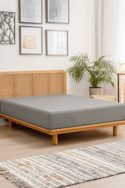 Vona 100% Cotton Elastic Double Single King Size Combed Cotton Bed Sheet