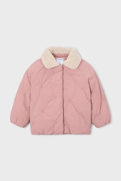 Floral Girl's Coat - Pink