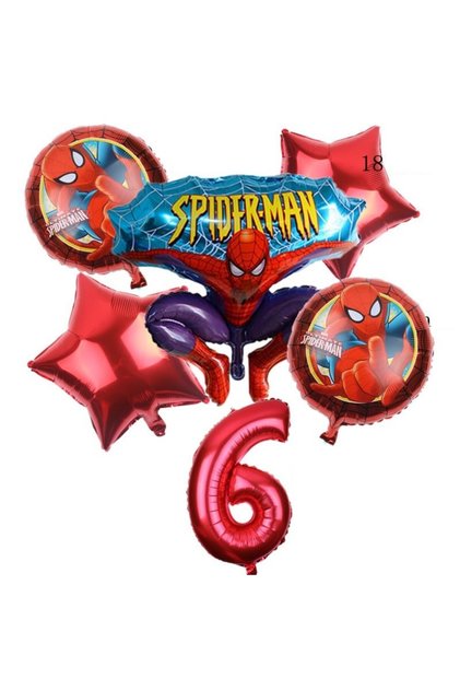 Комплект за рожден ден Спайдърмен 6 ГОДИНИ SET253-6