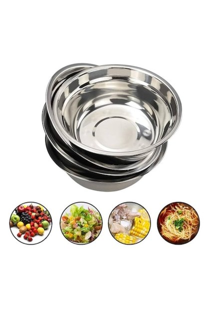 Castron inox cu baza rotunda, ideal pentru uz casnic in bucatarie, 20 cm