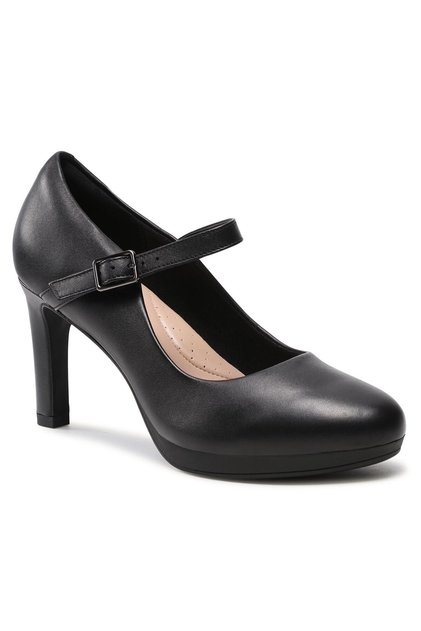Γυναικεία μποτάκια μαύρα CLARKS-AMBYR SHINE BLACK LEATHER 261577844