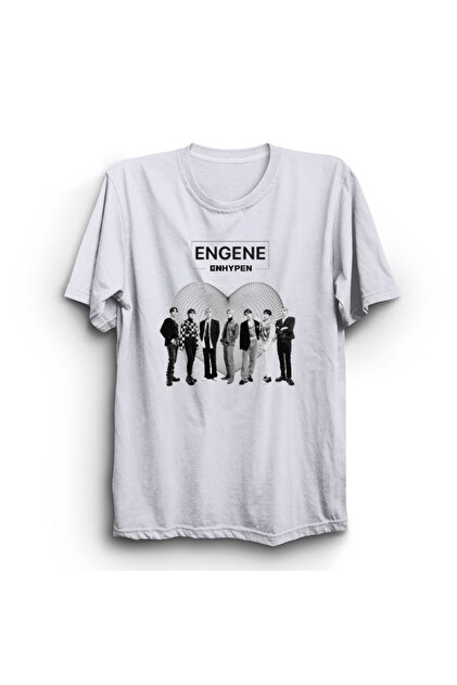 ENHYPEN 全員サイン　エナイプン　エンハイプンTシャツ The Fame Engene, Enhypen, K-Pop, Korean Music, Heart Printed