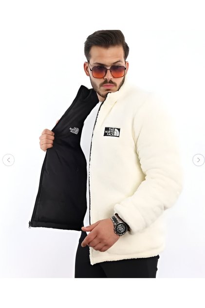 Çift Taraflı Peluş Polar Ceket