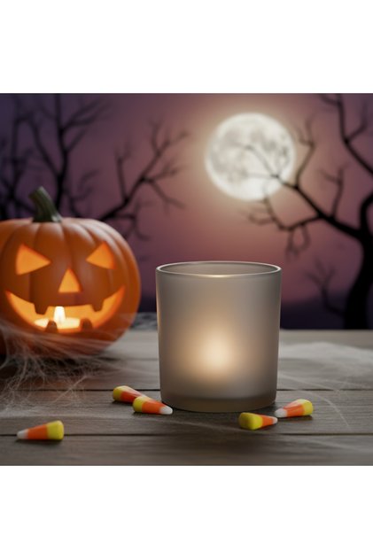 Halloween Füme Buzlu Cam Mumluk