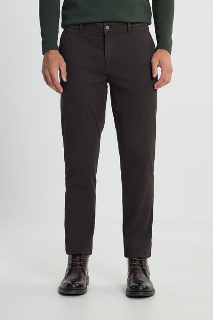 Altınyıldız ACE012510149 Kahverengi Erkek Önde Yan Cepli Pantalon