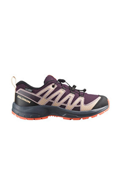 ★女の子用 4点セット メンテナンス.HOTWAX済★ salomon head Salomon Xa Pro V8 Waterproof Genç Outdoor Ayakkabısı L47857100 Mor