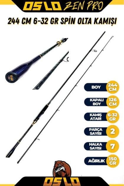 Oslo Zen Pro 244cm 6-32gr Shimano FX 4000 Spin Olta Seti - Fiyatı