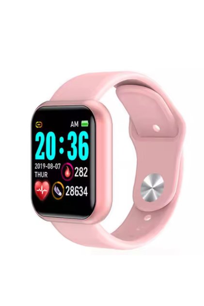 Smartwatch și Brățară Fitness D&K ® Notificări, Puls, Somn, Muzică, Roz