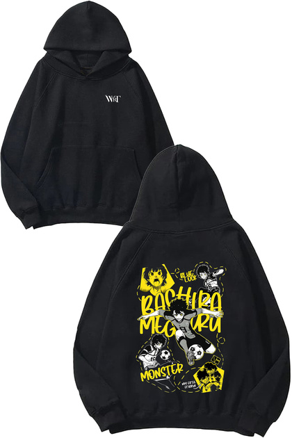 Meghru Bachira Design Back Printed Black Hooded Sweatshirt