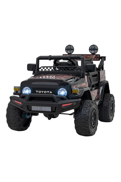 Masinuta Electrica cu acumulator pentru copii NOVOKIDS™ Toyota FJ Cruiser SUV 4X4, Negru