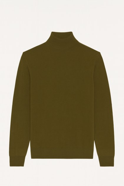 Aristo Standard Fit Half Turtleneck Sweater Khaki