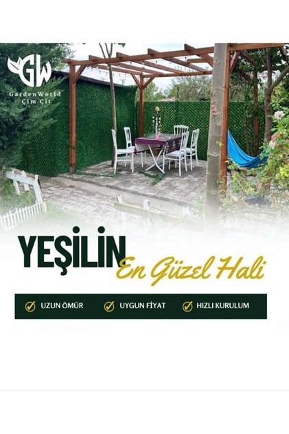 Çim Çit Örgü Telli Bahçe Çiti 200 Cm X 10 Mt