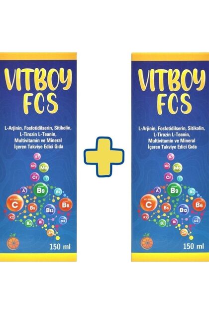 Fcs Multivitamin Ve Mineral Içeren Takviye Edici Gıda 150 ml Şurup 2 Adet